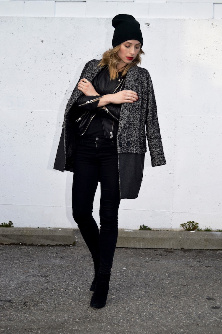 Chic black leather looks Chic black leather looks
