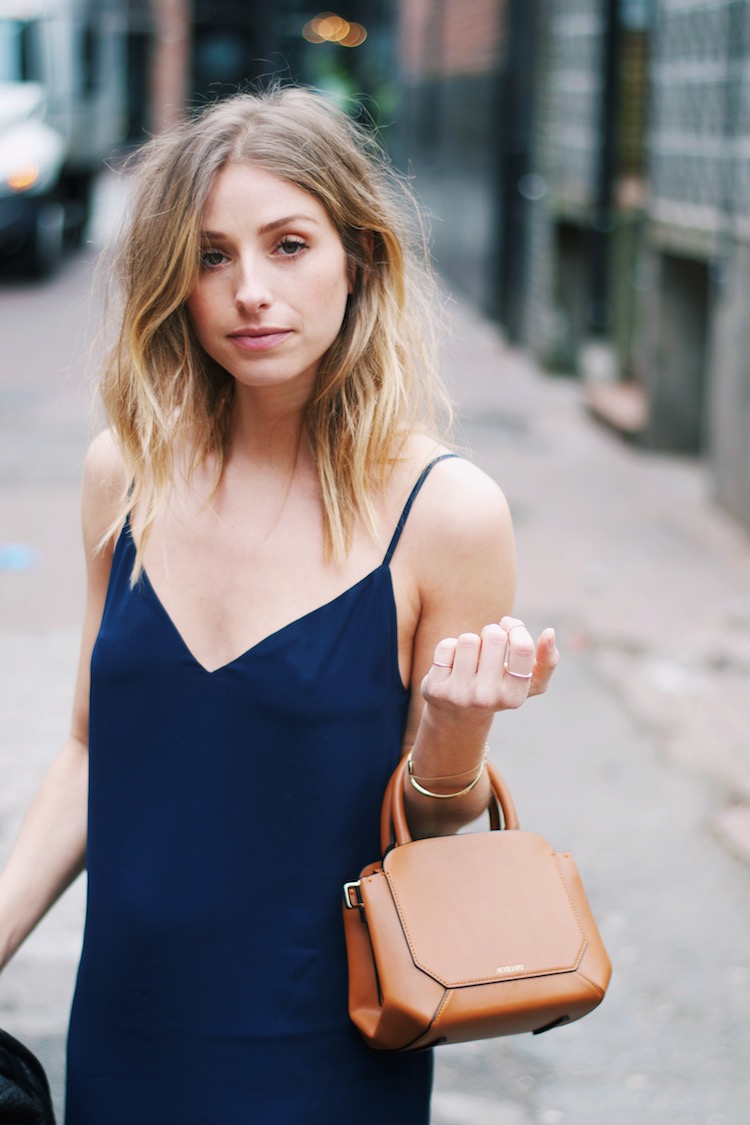 in my bega bag aritzia casual cool street style outfit